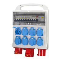 Boîte de distribution d'alimentation industrielle portable NANTE OEM ODM, indice de protection IP44, 16A/32A, 380V/220V, 10 prises, modèle FNP6