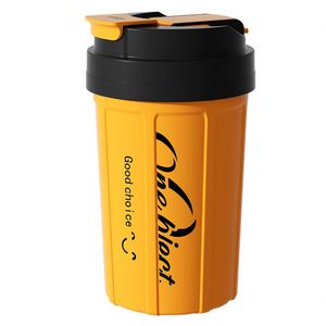 New Stainless Steel <b>Mug</b> with Lid - Coffee Cup - Portable Office Water Cup 450ml - Product Image 1