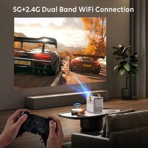 Hot Bán Tự Động Tập Trung Android 9 Chiếu Rạp Hát Tại Nhà Thông Minh TV Máy Chiếu Ngoài Trời 4K Full <span class=keywords><strong>HD</strong></span> Mini Xách Tay Video Proyector - Product Image 4