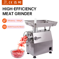 Penggiling daging listrik Motor 850W, Multi fungsi Stainless Steel 3 ukuran untuk makanan sapi babi hewan peliharaan tahan karat