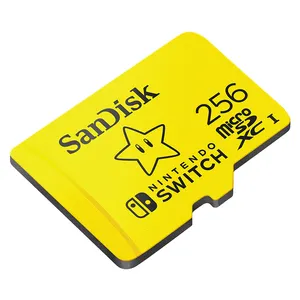 用于任天堂开关微型sd卡的新型SanDisk 256GB SDSQXAO microsdxc UHS-I存储卡