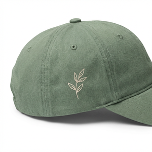 Baseball Caps 6 Panel Dad Hats <strong>Nature</strong> Minimalist Organic Cotton Embroidery Sage Green Unstructured Curve Brim Vintage Sporty - Product Image 4