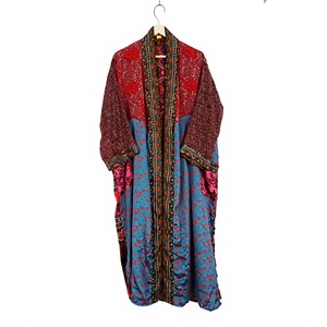 Kimono de Seda Vintage Premium, Estilo Patchwork Boho, Ropa de Dormir Sexy para Mujer, Ropa de Playa, Precio al por Mayor - Product Image 1