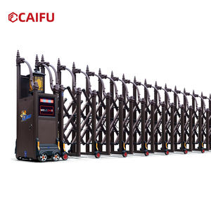 بوابة كهربائية قابلة للسحب بتصميم صيني قديم جديد، بوابة منزلقة من سبائك الألومنيوم للفناء الخارجي والفيلا والحرم الجامعي - Product Image 2