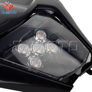 E8 LED faro con máscara para Kawasaki KX KLX KLR Suzuki <span class=keywords><strong>DR</strong></span> Honda CRF suciedad moto Yamaha TTR110 TTR230 WR250F WR450F YZF 426 - Product Image 2