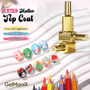 Hanyinails Factory Supply - Esmalte de Gel UV LED 4 en 1 de 15 ml con Acabado <span class=keywords><strong>Mate</strong></span>, Esmalte de Uñas con Logotipo Personalizado - Product Image 1