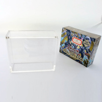   Boîte de rangement pour cartes, boîte en acrylique transparente pour l'affichage, boîte de jeu de cartes à collectionner ETB Yugioh