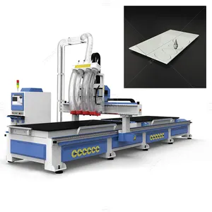 Router kayu otomatis 4x8 linear atc cnc router kayu 4*8 kaki mesin pertukangan cnc 1325