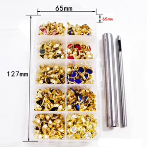 Remaches de botón de remache de cuero, botones a presión de cobre con Kit de herramientas de prensa, 8MM, 180 juegos, venta al por mayor - Product Image 6