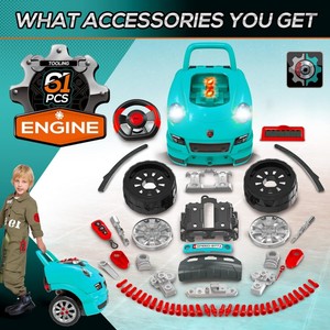EPT 61 pièces – Kit de mécanicien pour enfants : Jouet moteur de camion à démonter, kit de construction de véhicule avec lumières, sons et télécommande infrarouge - Product Image 5