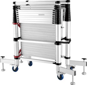 Échafaudage de construction Poteau télescopique en acier Aluminium Échafaudage Safeway Planches <span class=keywords><strong>d</strong></span>'aluminium usagées Construction à vendre - Product Image 2