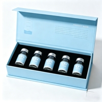 Ensemble de flacons de peptides personnalisés 5 pièces 2-10 ml avec étiquettes et boîte personnalisées