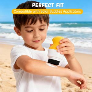 Aplicador de Protector Solar Recargable Familiar, Material ABS, 100 ml, <span class=keywords><strong>Rodillo</strong></span> con Esponja, Paquete al por Mayor para Playa, Piscina, Verano, Aire Libre - Product Image 4
