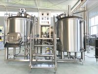Brasserie à 2 cuves de 400L en acier inoxydable 304, solution clé en main, équipement de fermentation avec système de contrôle PID, facile à utiliser pour les bars