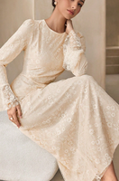 Robe longue unie haut de gamme YKD125, design de mode musulmane, look décontracté, robe musulmane pour femmes, islamique