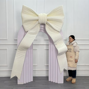 Nœud géant de style moderne pour toile de fond de mariage, vente en gros d'usine, prix usine pour décors d'événements et de fêtes - Product Image 1