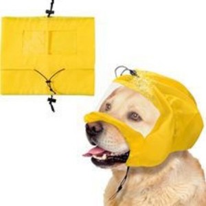 Bonnet de douche imperméable pour chien, jaune, en polyester, pour la baignade des animaux domestiques, toutes saisons - Product Image 1