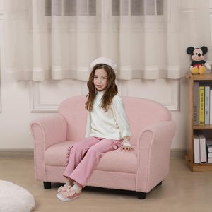 Double Seater Toddler <b>Kid</b> <b>Sofa</b> Couch for 0-3 Years Children's <b>Sofa</b> with Teddy Fabric Big Baby <b>Sofa</b> Couch for <b>Kids</b> - Product Image 2
