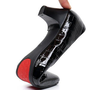 Escarpins en cuir de vache véritable au design élégant pour femmes, chaussures à talon attrayant à semelle souple avec fermeture à enfiler pour l'été et l'automne - Product Image 6