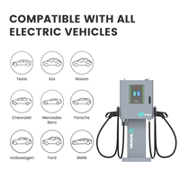 Chargeur rapide pour véhicules électriques DC 30kW à 60kW, fabricant de bornes de recharge murales, solution OEM CCS2