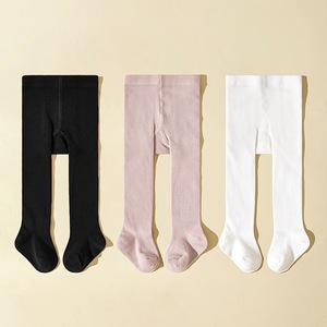 Wholesale Cotton Knit <strong>Burgundy</strong> Pure Color Baby <strong>Tights</strong> for Girls - Product Image 5