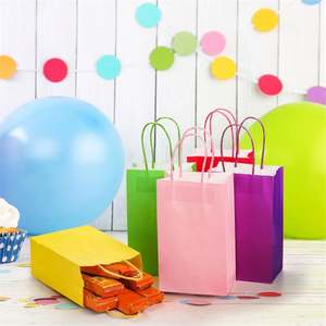 Sacs en papier kraft de couleur blanche KM avec votre propre logo, sac de shopping en papier avec logo, sacs en papier personnalisés avec poignées - Product Image 4