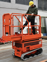 Rail mécanique mobile de remorque de chariot d'ascenseur de table élévatrice de ciseaux d'échafaudage avec la plate-forme de rouleau