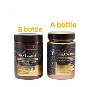 Maschera per <span class=keywords><strong>Capelli</strong></span> al Sesamo Nero e <span class=keywords><strong>Cheratina</strong></span> - <span class=keywords><strong>Trattamento</strong></span> Nutriente, Idratante e Lisciante per <span class=keywords><strong>Capelli</strong></span> Secchi e Danneggiati, Formula Organica - Product Image 5