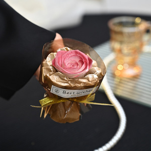 Bouquet de fleurs séchées et artificielles fait main, parfumé, cadeau pour la remise des diplômes, la Saint-Valentin, vente en gros - Product Image 2