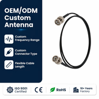 Câble coaxial RG174 en alliage de cuivre plaqué argent, polarisé verticalement, BNC mâle-mâle, pour extension RF et connexion de signal d'antenne