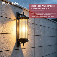 Meilleur prix du fabricant, lampe solaire murale LED, IP65, étanche, garantie de 2 ans, simplicité moderne, base en aluminium, lampe murale extérieure