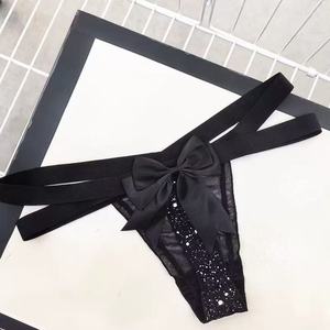 Culottes transparentes en dentelle tricotée florale taille basse pour femmes, fines et sexy, en nylon de haute qualité - Product Image 6