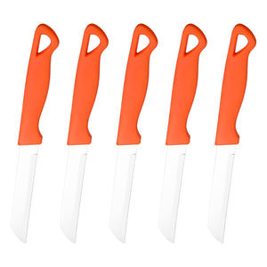 5-टुकड़ा रसोई में धातु, रंगीन प्लास्टिक हैंडल और अनुकूलन योग्य लोगो से बना - Product Image 4