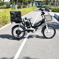 Vélo électrique de livraison de repas familial et urbain YQEBIKES, autonomie 100km, 48V20ah 30ah, pneus 20'*3.0, suspension intégrale
