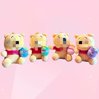 Porte-clés en peluche ours de dessin animé de 10 cm (4 pouces), petits charms, jouets promotionnels, personnages de dessin animé, vente en gros