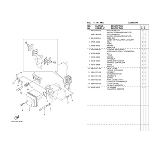 Ensemble de tête de moteur hors-bord Yamaha 2 temps 15 CV 6B4-W0090-00-1S pour réparation et remplacement - Product Image 3