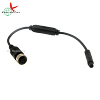 4Pin M12 Stecker 8Pin Mini Din Buchse Koaxial 4K Digital LCD Monitor Spiegel Draht/Kabel für Auto Rückansicht Parkplatz Rückfahr kamera