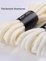 Lacets pour hommes et femmes, bottes Martin, mocassins, chaussures en toile à extrémités ouvertes en corde épaisse de polyester, blanc, beige, noir, 8 mm, Runtong