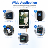 Module d'affichage tactile LCD TFT IPS personnalisé XMSJ 2,8 pouces 240x320 avec écran FPC pour terminal de paiement POS, kit système à structure compacte
