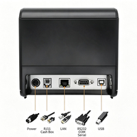 Impresora Térmica de Recibos EDOO ED808 de 80mm con Cortador Automático, Sistema POS de Escritorio, Impresión Directa de Alta Velocidad, Fabricante