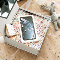 Juego de Cajas de Regalo Rígidas Ecológicas Personalizadas para Mujer, Embalaje Navideño con Recubrimiento UV, Grabado en Relieve, Cajas de Regalo de Lujo para Joyería y Relojes