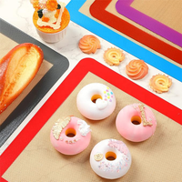 Alas Panggang Profesional (2) Silikon Food-Grade Berbagai Warna Aman untuk Mesin Cuci Piring dan Oven Anti Lengket Mudah Dibersihkan untuk Kue Kering