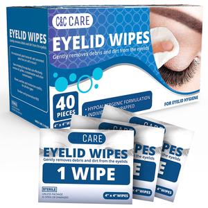 बाँझ आराम और स्वच्छता नेत्र स्क्रब सफाई पैड Blepharitis पलक पोंछे - Product Image 1