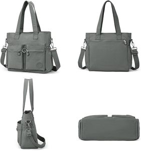 Bolsa de Mano de Lona de Algodón Deportiva para Mujer, Estilo Moderno, con Logotipo Impreso Abierto, Bolsa de Compras - Product Image 2