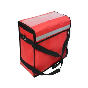 42L Waterproof Carry Cooler Large Grocery Custom Logo Thermal Insulated Back Pack Wholesale Scooter Pizza Food Delivery Bag