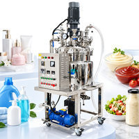 Mélangeur émulsifiant sous vide en acier inoxydable 100L pour shampoing, lotion, crème et savon liquide