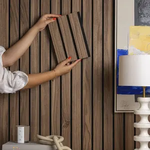 Painéis acústicos Akuslat personalizados para estúdio Acupanel Painéis de parede de madeira Painéis de parede com absorção de som à prova de som
