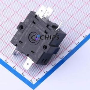 FR04-304B3Q16L-R Rotary Switch Through hole Component (THT) Switch Flat Type Solder Tab 100000 26A - Product Image 1