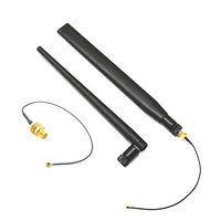 Antena Omnidireccional de Goma 2.4g 5.8GHz 3dBi Ble para GSM CDMA, Antena WIFI para Punto de Acceso WLAN, Gateway Celular, IoT