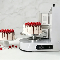 Nouvelle Machine Commerciale Automatique de Glacage et de Lissage de Gâteaux Ronds, Facile à Utiliser, pour la Distribution de Crème et la Revêtement de Glaçage – Meilleure Vente